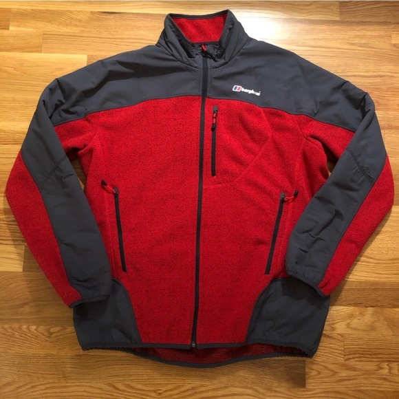 Berghaus Other - Berghaus Red and Grey Fleece Ski Jacket XL EUC!